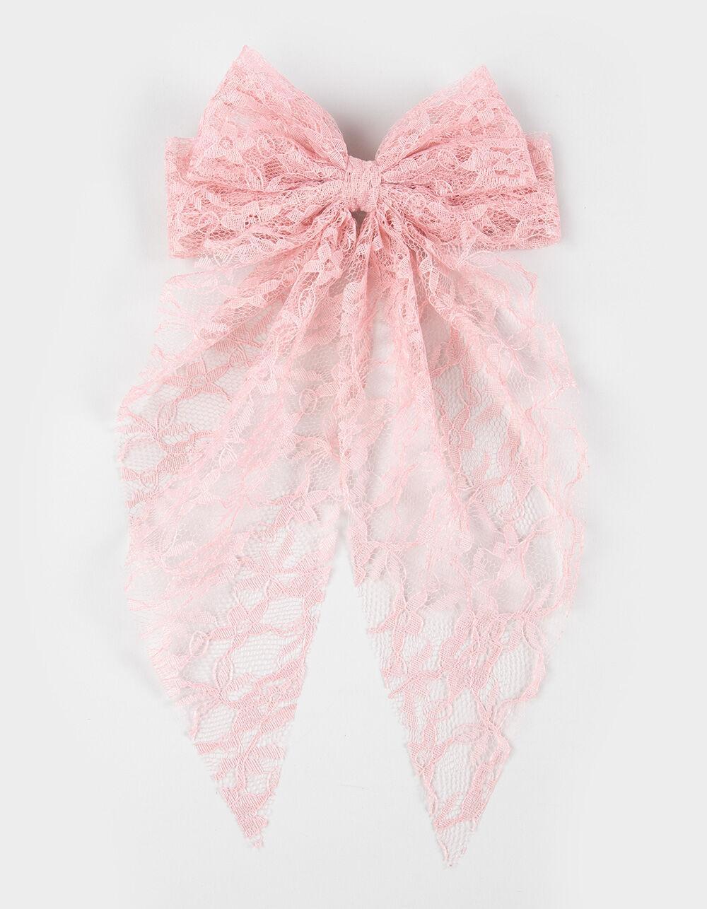 FULL TILT Oversized Lace Bow Clip Product Image