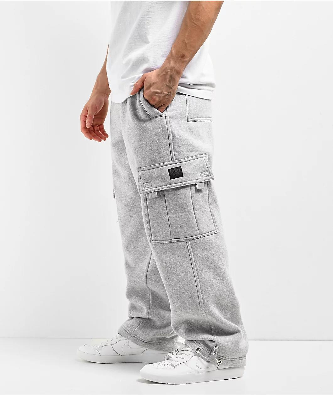 FB County Grey Heavyweight Baggy Cargo Sweatpants Product Image