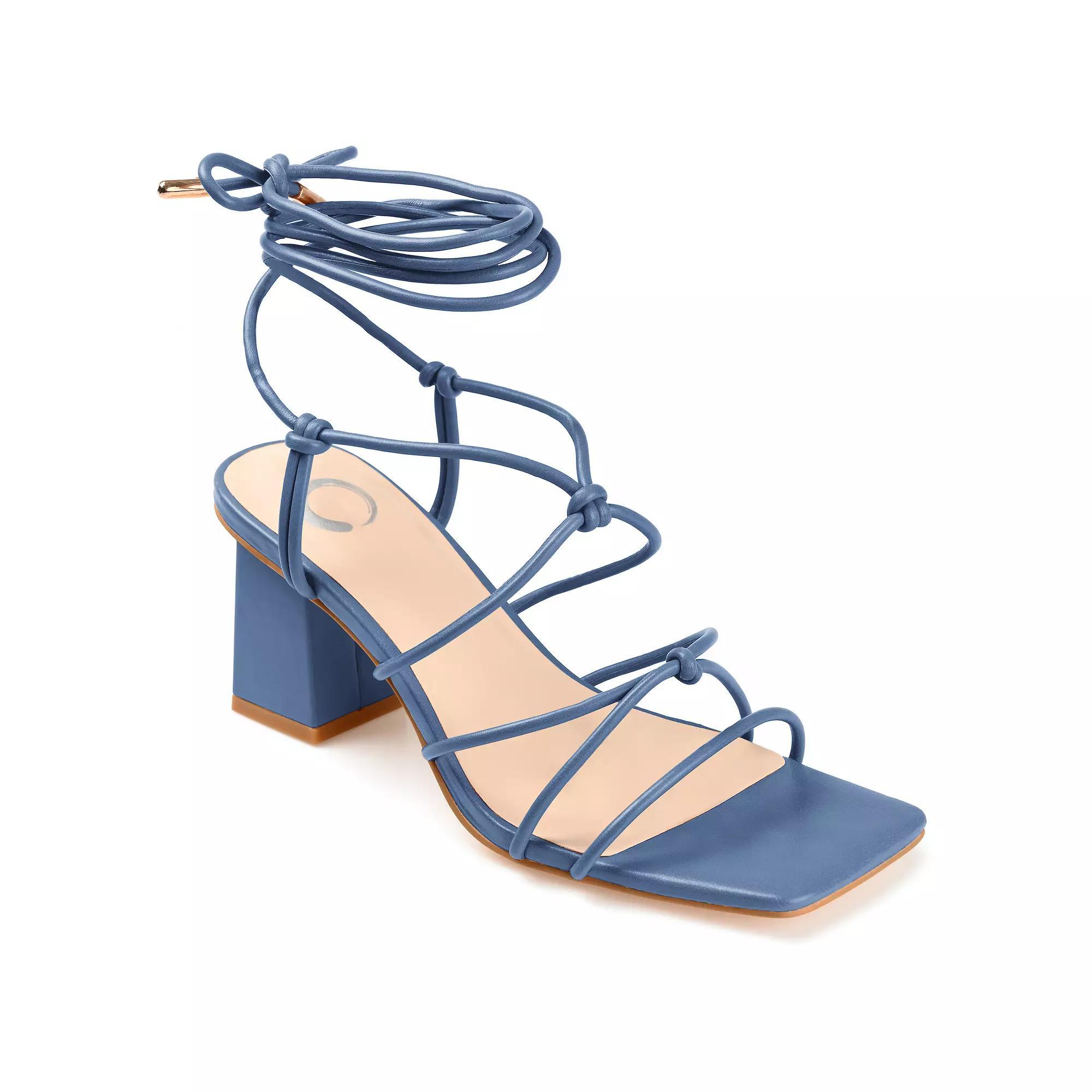 Journee Harpr Womens Tru Comfort Foam Strappy Heel Sandals Product Image