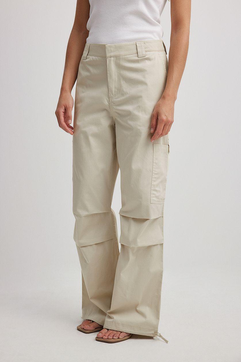 Cotton Drawstring Cargo Pants Product Image