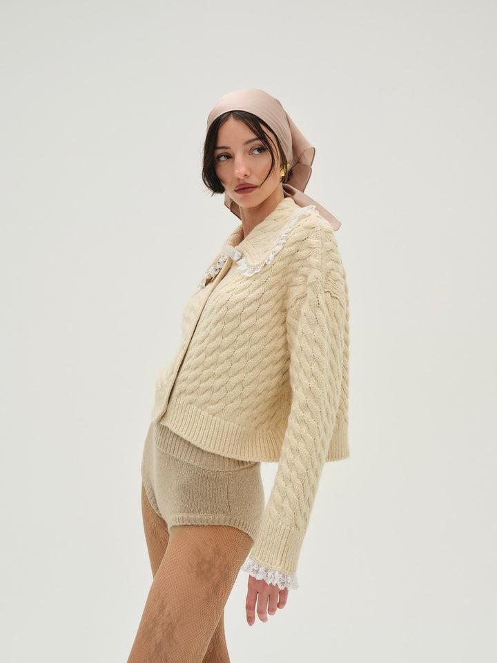 Milana Cardigan — Ivory Product Image