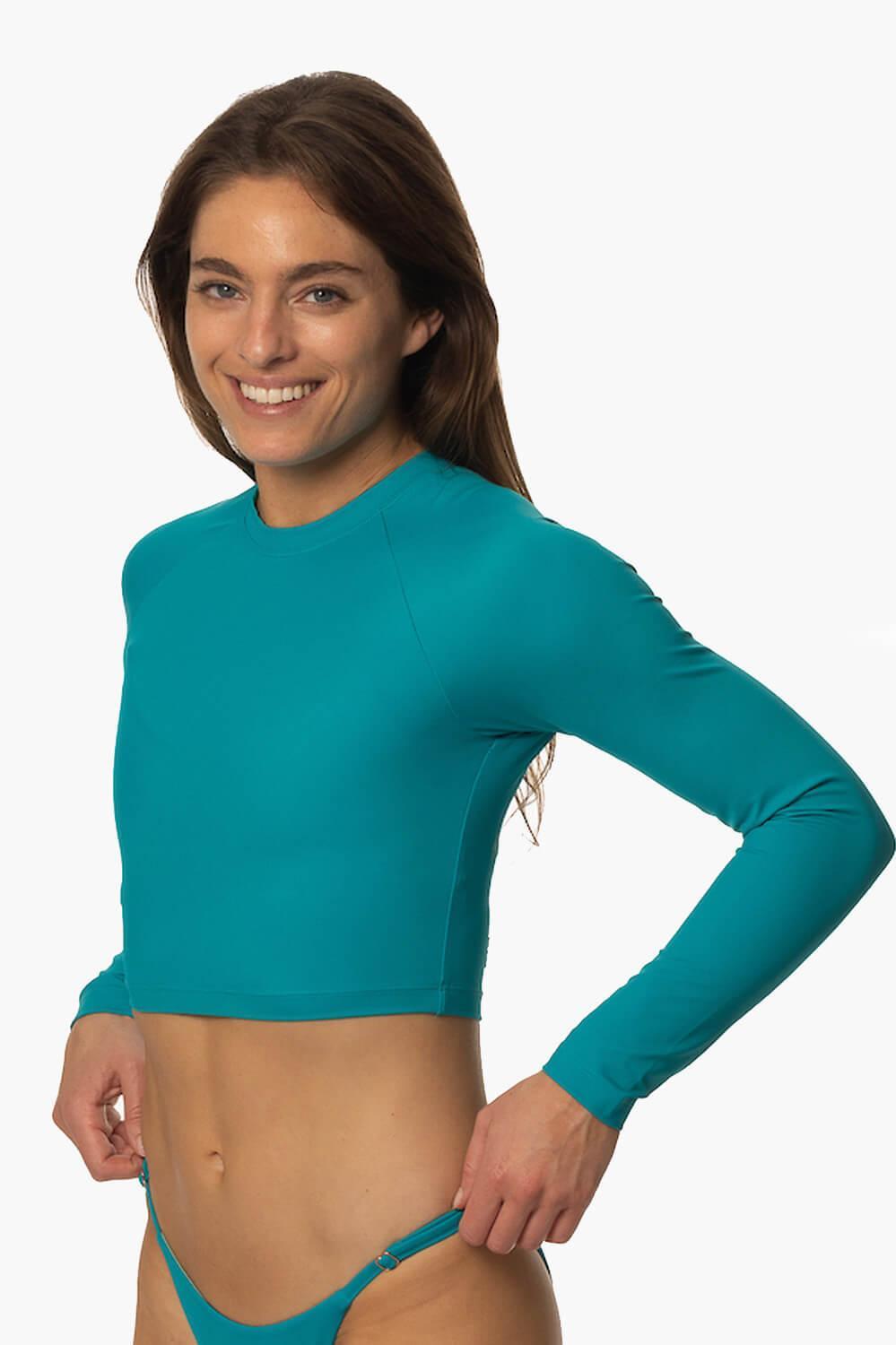 Final Sale Moana Long Sleeved Crop Rashguard Product Image