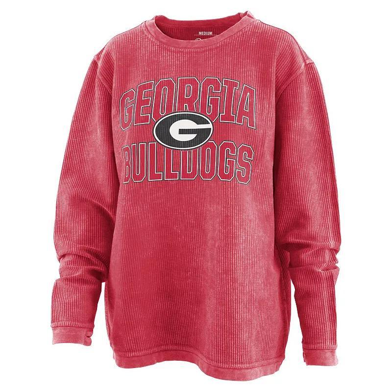 Womens Pressbox Georgia Bulldogs Maxima Oversized Pullover Sweatshirt Product Image