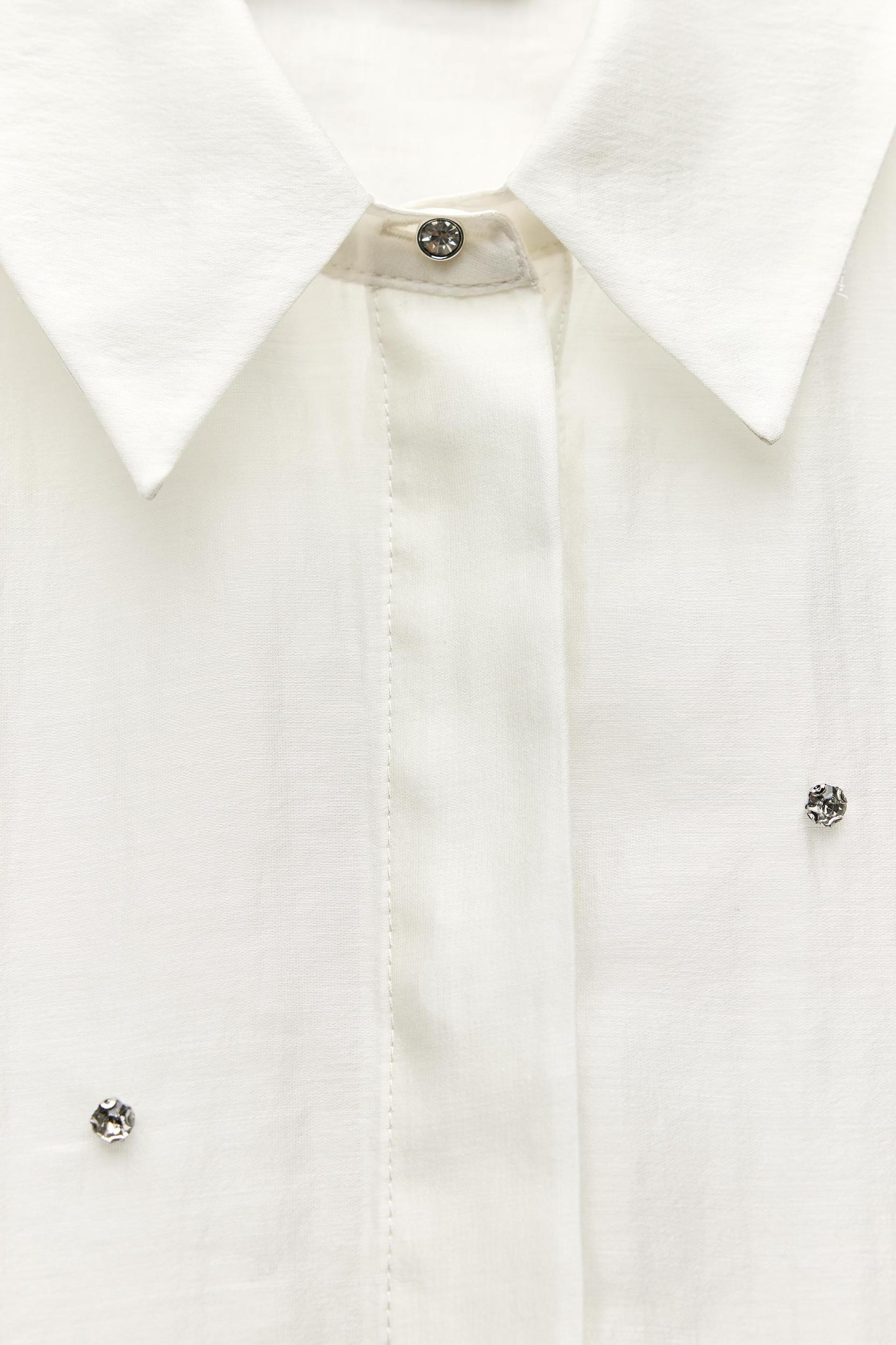 EMBROIDERED JEWEL SHIRT ZW COLLECTION Product Image