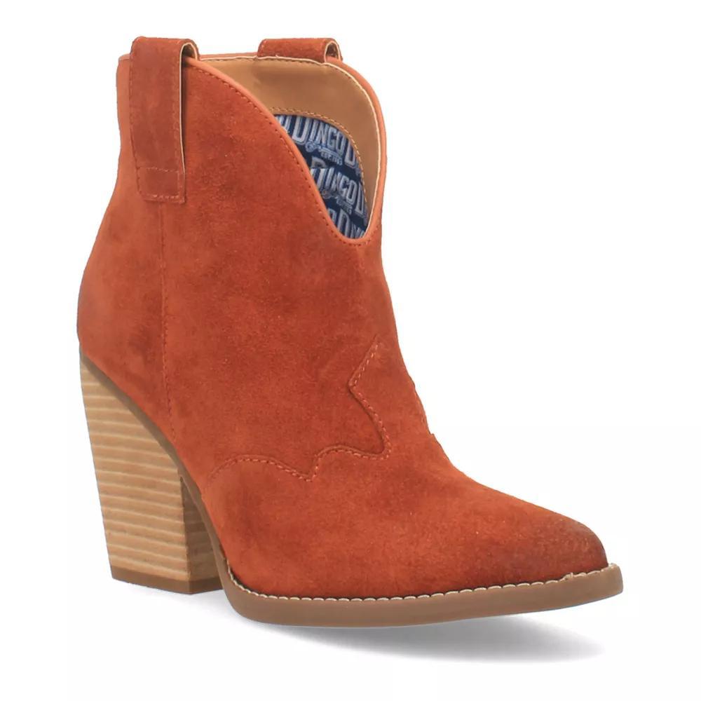 Dingo Flannie Women's Suede Ankle Boots, Size: 9.5, Red Product Image