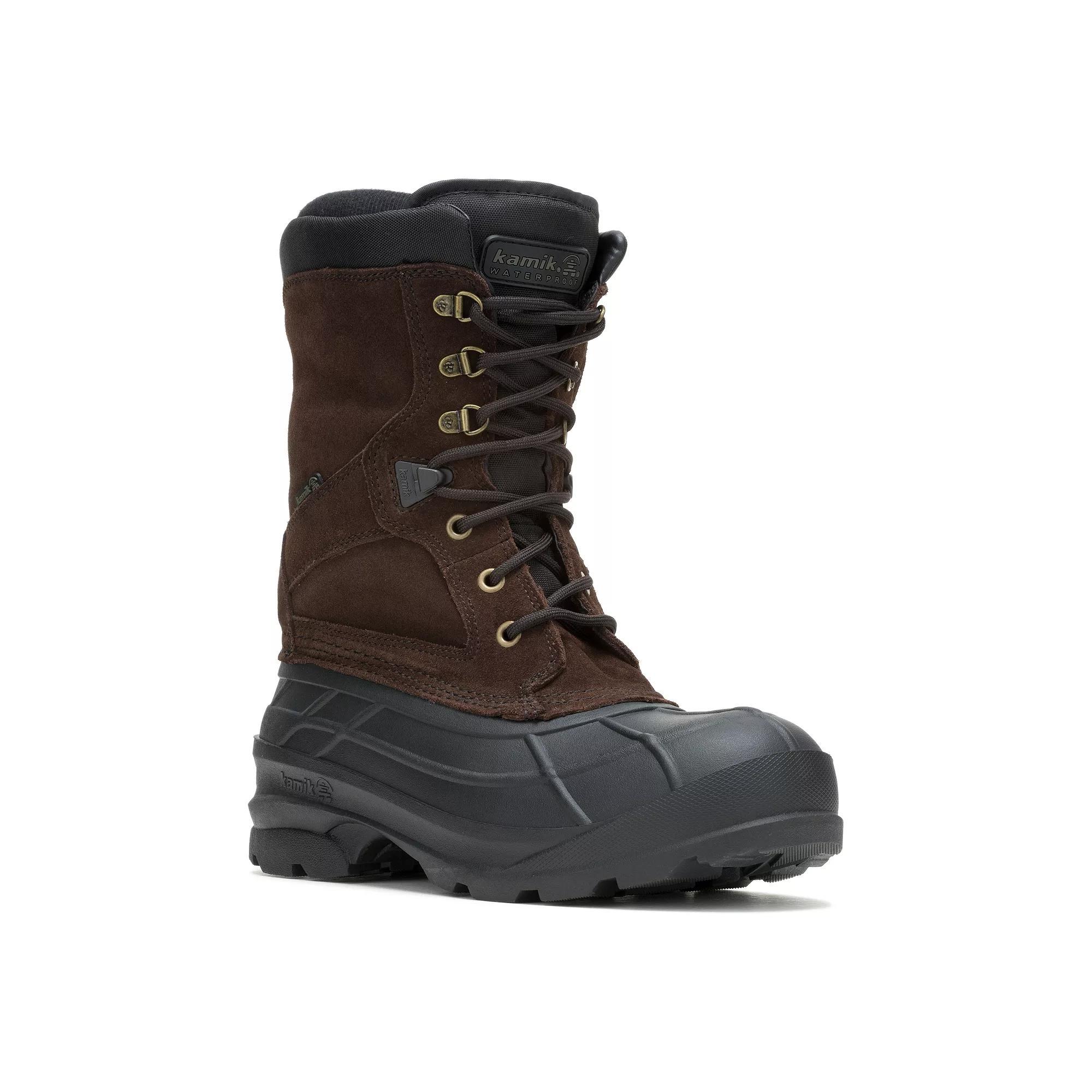 Kamik Nationplus Men's Waterproof Winter Boots, Size: 8, Dark Brown Product Image