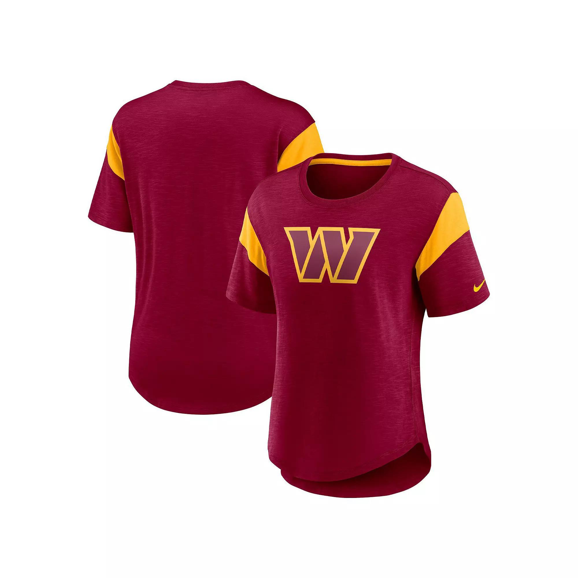 Women's Nike Burgundy Washington Commanders Primary Logo Slub Fashion Top, Size: Large, Wft Med Re Product Image