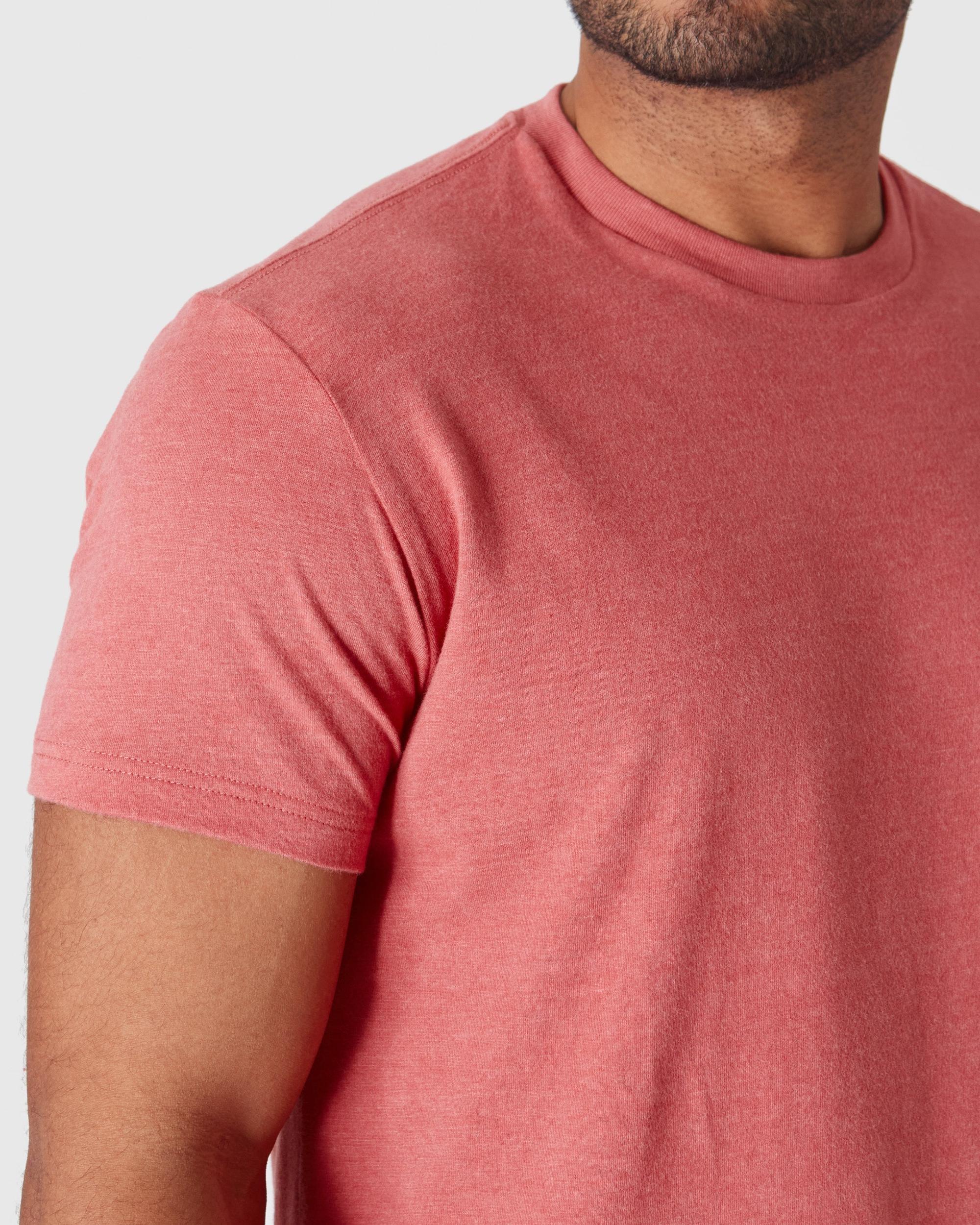 Heather Garnet Classic Crew Neck Product Image