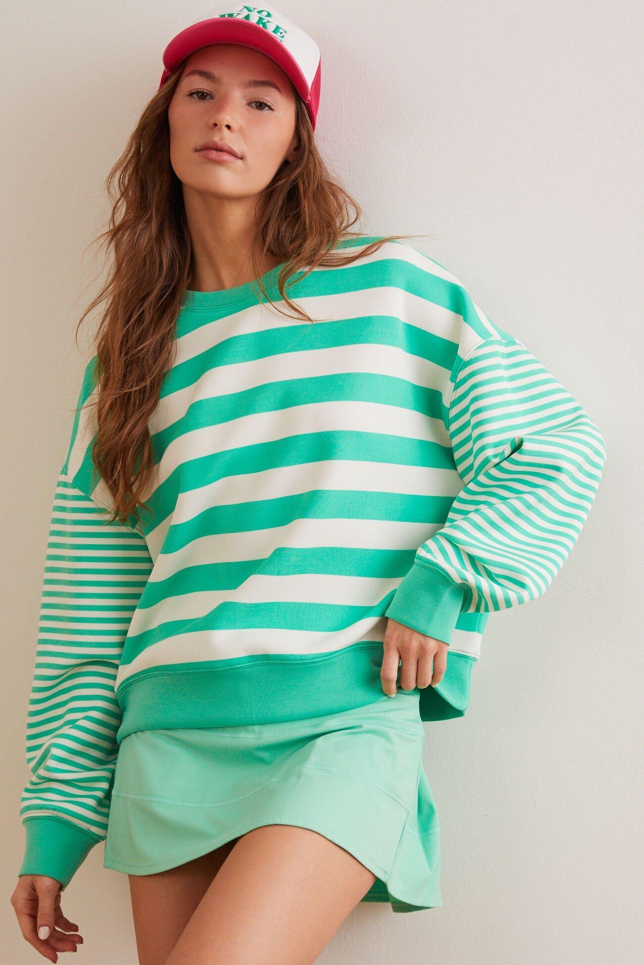 Supersoft Stripe Crewneck Product Image