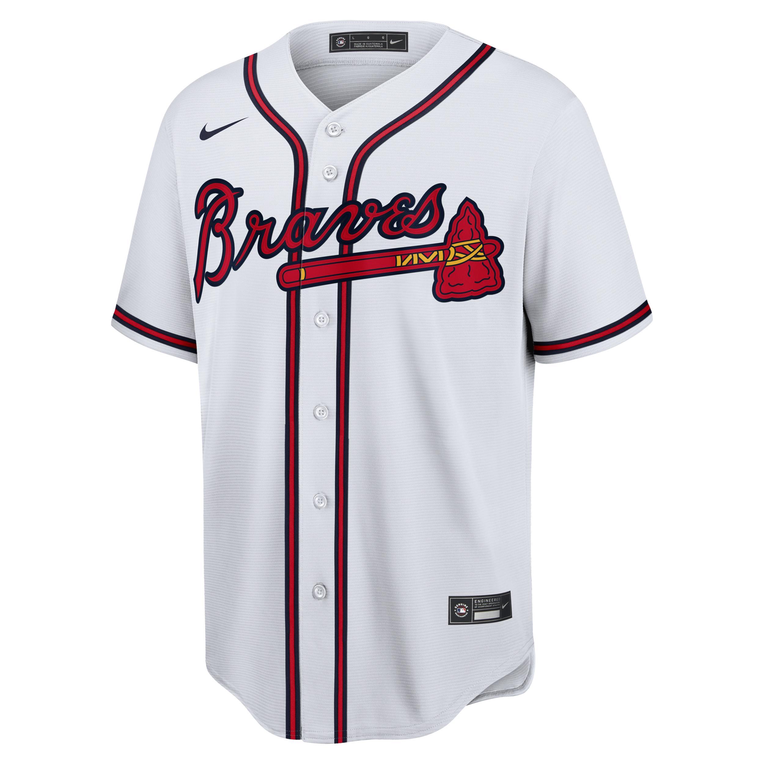 Men's Nike Ozzie Albies Red Atlanta Braves Alternate Replica Player Name Jersey, Size: 2XL Product Image