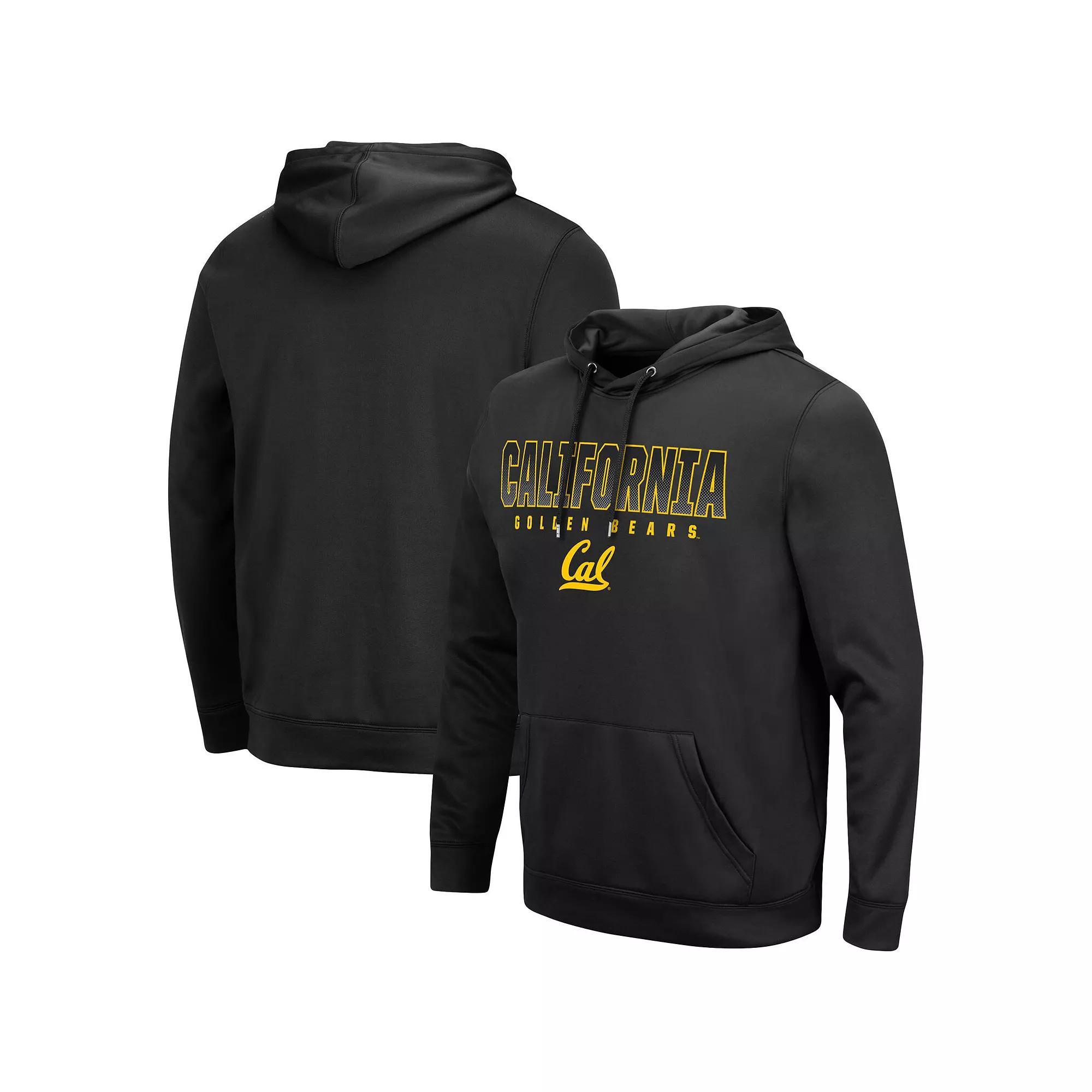 Men's Colosseum Black Cal Bears Blackout 3.0 Pullover Hoodie, Size: XL Product Image