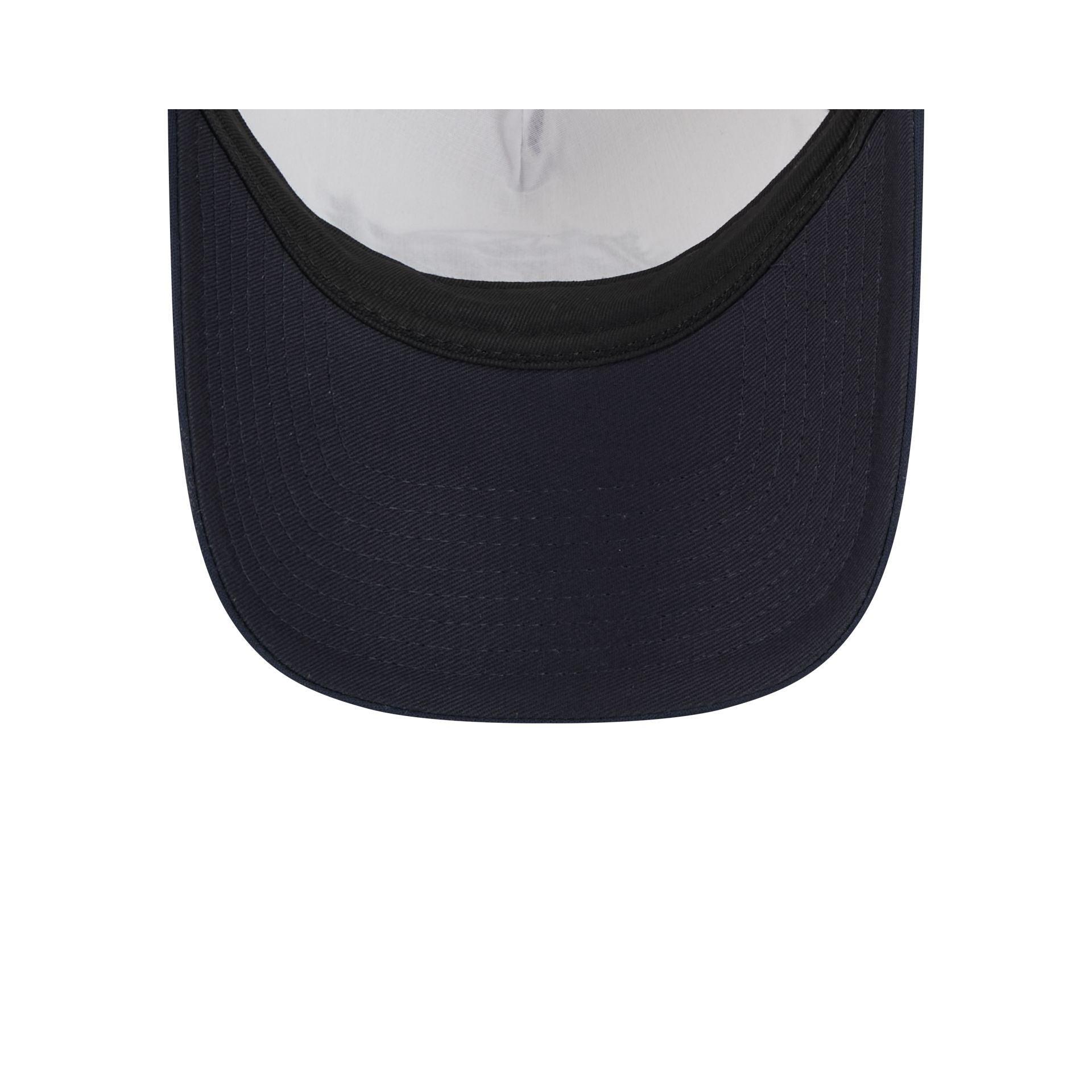 New York or Nowhere x New York Yankees White Wordmark 9FORTY A-Frame Snapback Hat Male Product Image