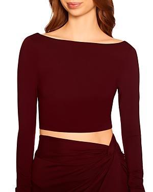 Womens Boatneck Crop Top Product Image