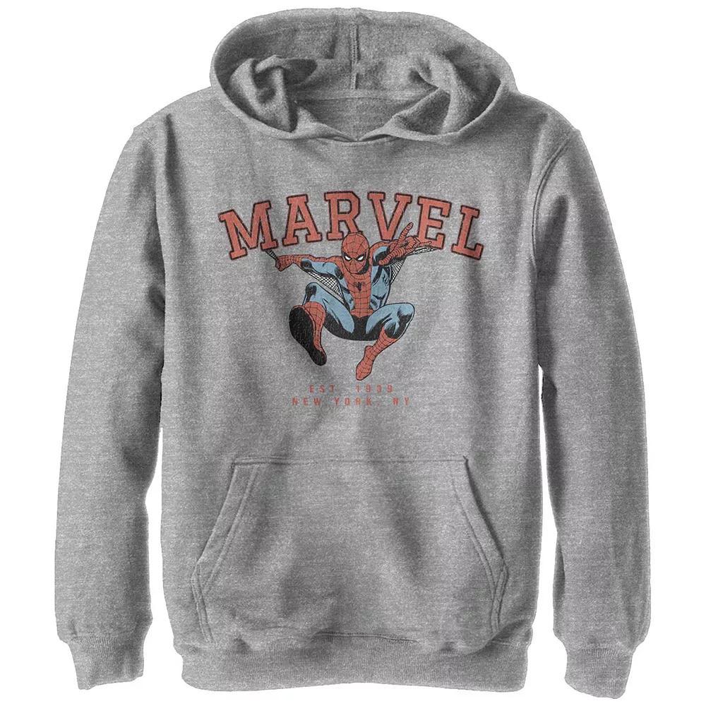 Boys 8-20 Marvel Spider-Man Est. 1939 Graphic Hoodie, Boy's, Size: Medium, Athletic Grey Product Image