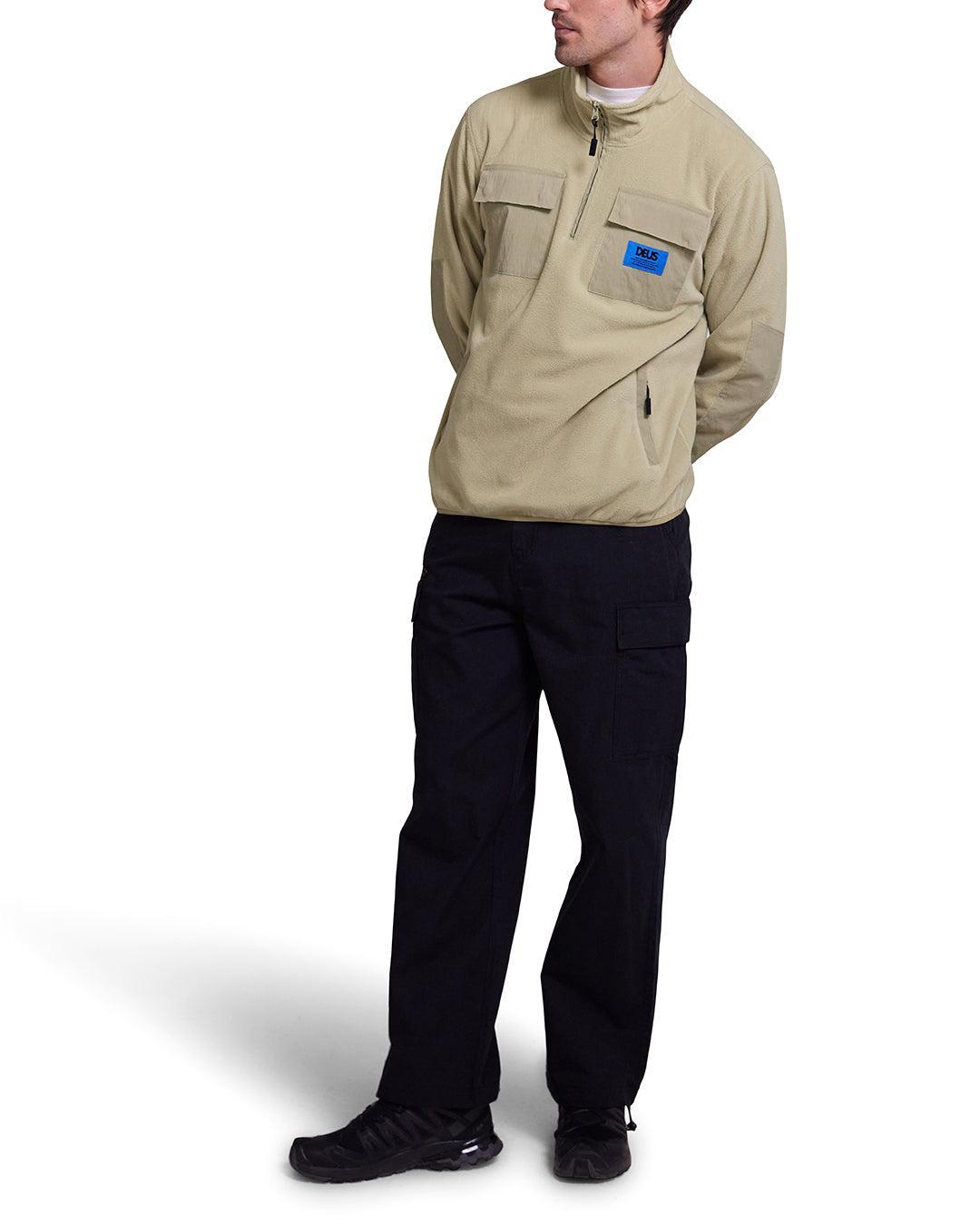Section Zip Neck Fleece - Sage Green Product Image