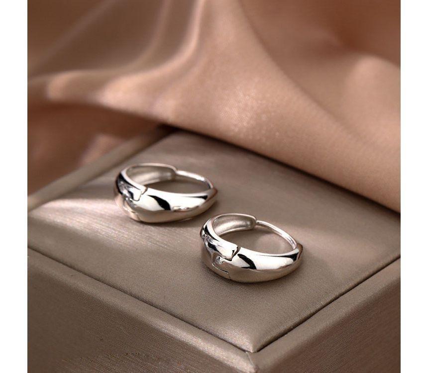 Polished Sterling Silver Hoop Earring (various designs) Product Image