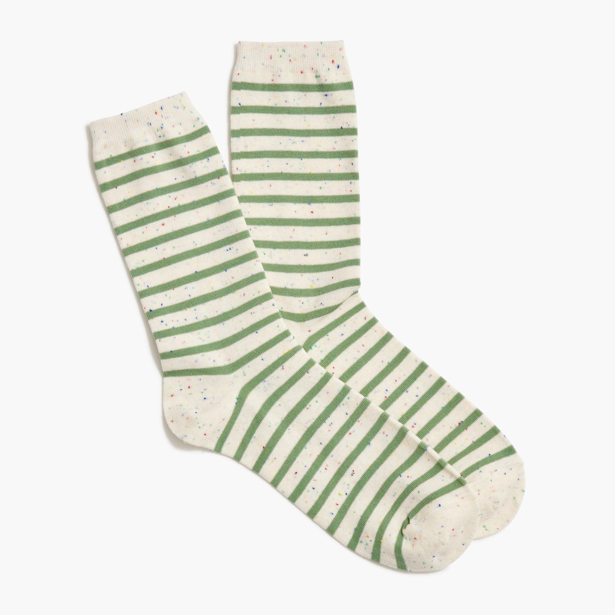 Striped flecked trouser socks Product Image
