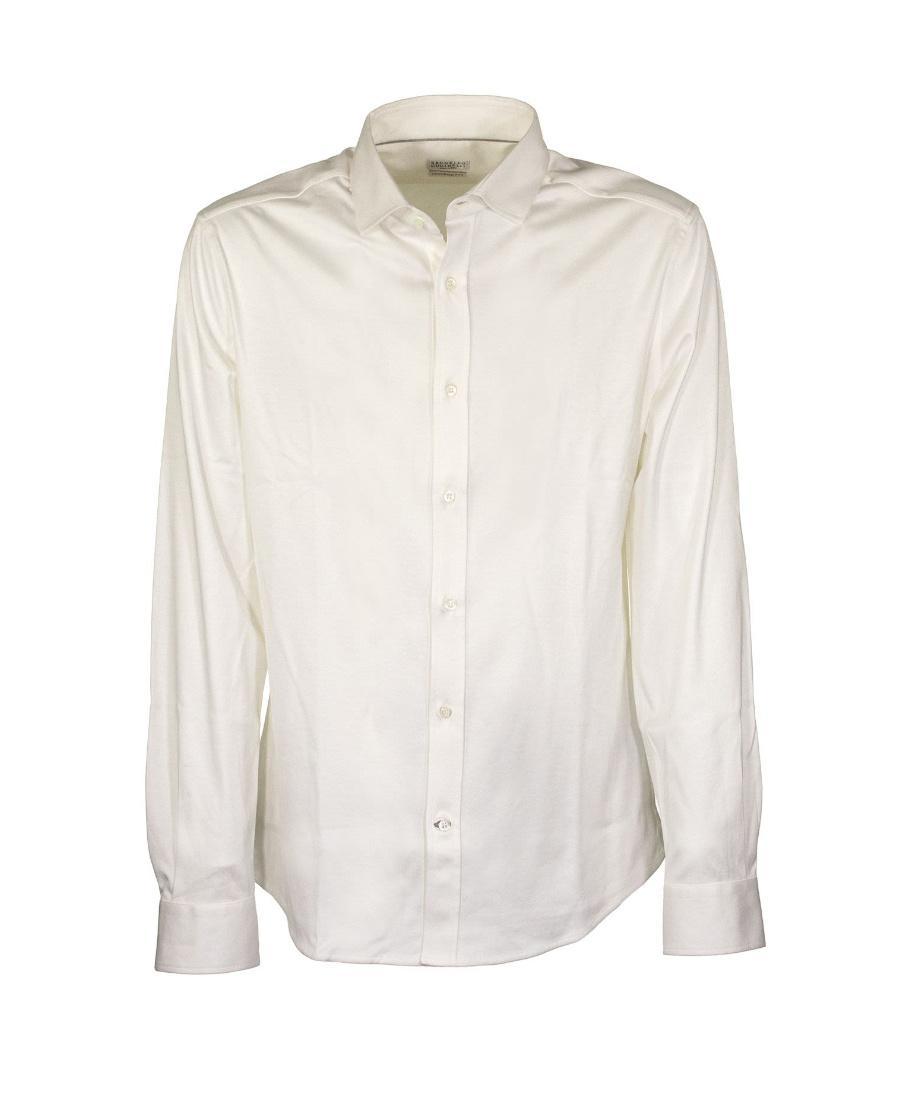 BRUNELLO CUCINELLI Lapel Shirt In White Product Image