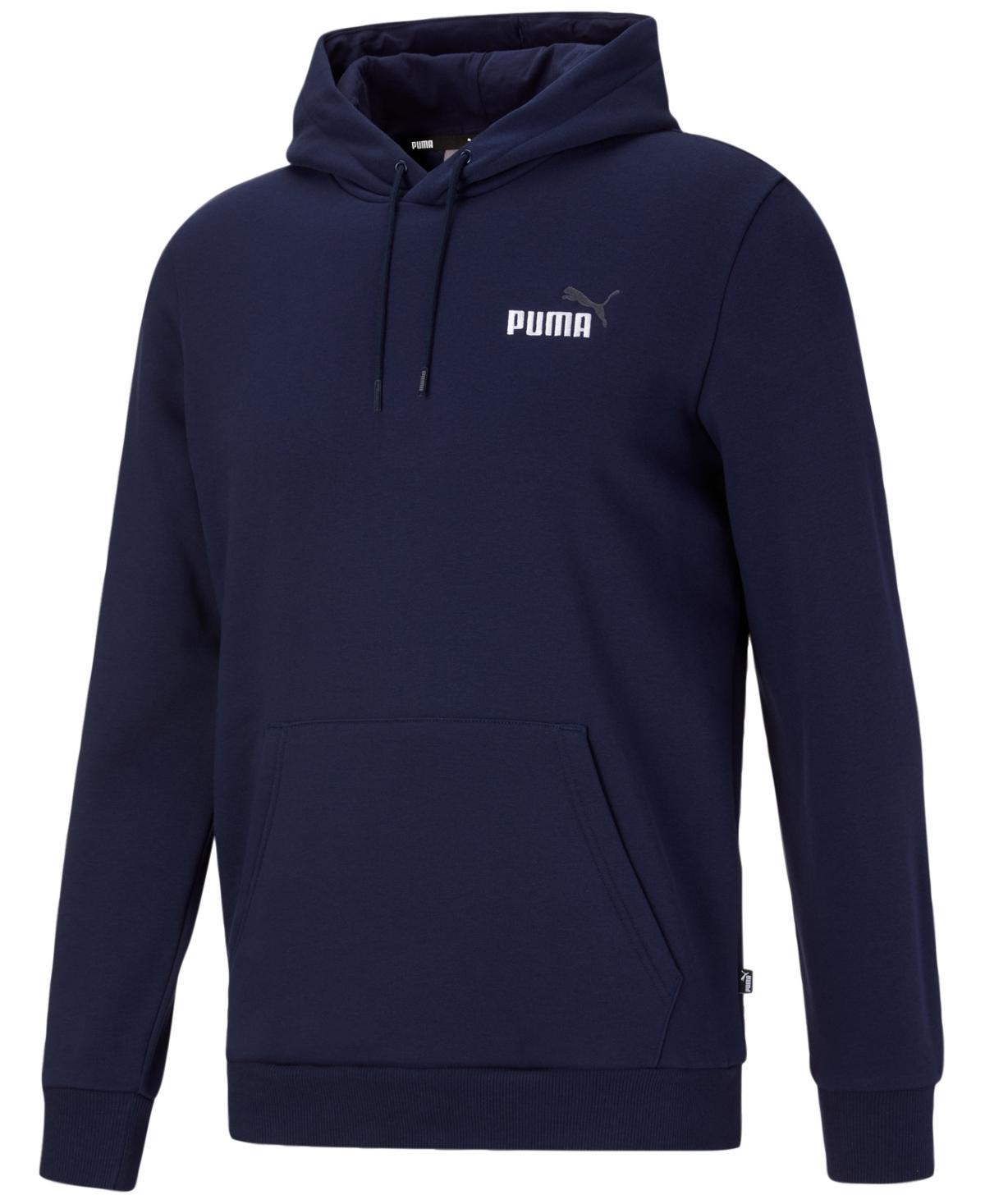 PUMA Mens Essential Small Logo Fleece Hoodie - Red/Black/White Product Image