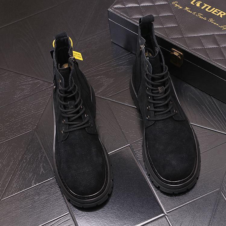 Lace-Up Short Boots Product Image