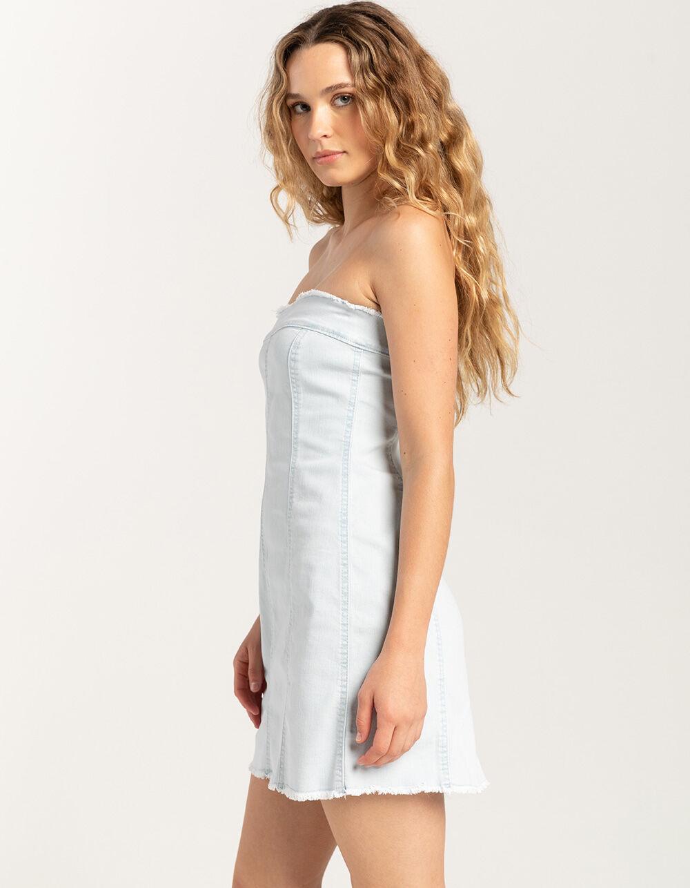 RSQ Womens Tube Denim Dress - LIGHT WASH Product Image