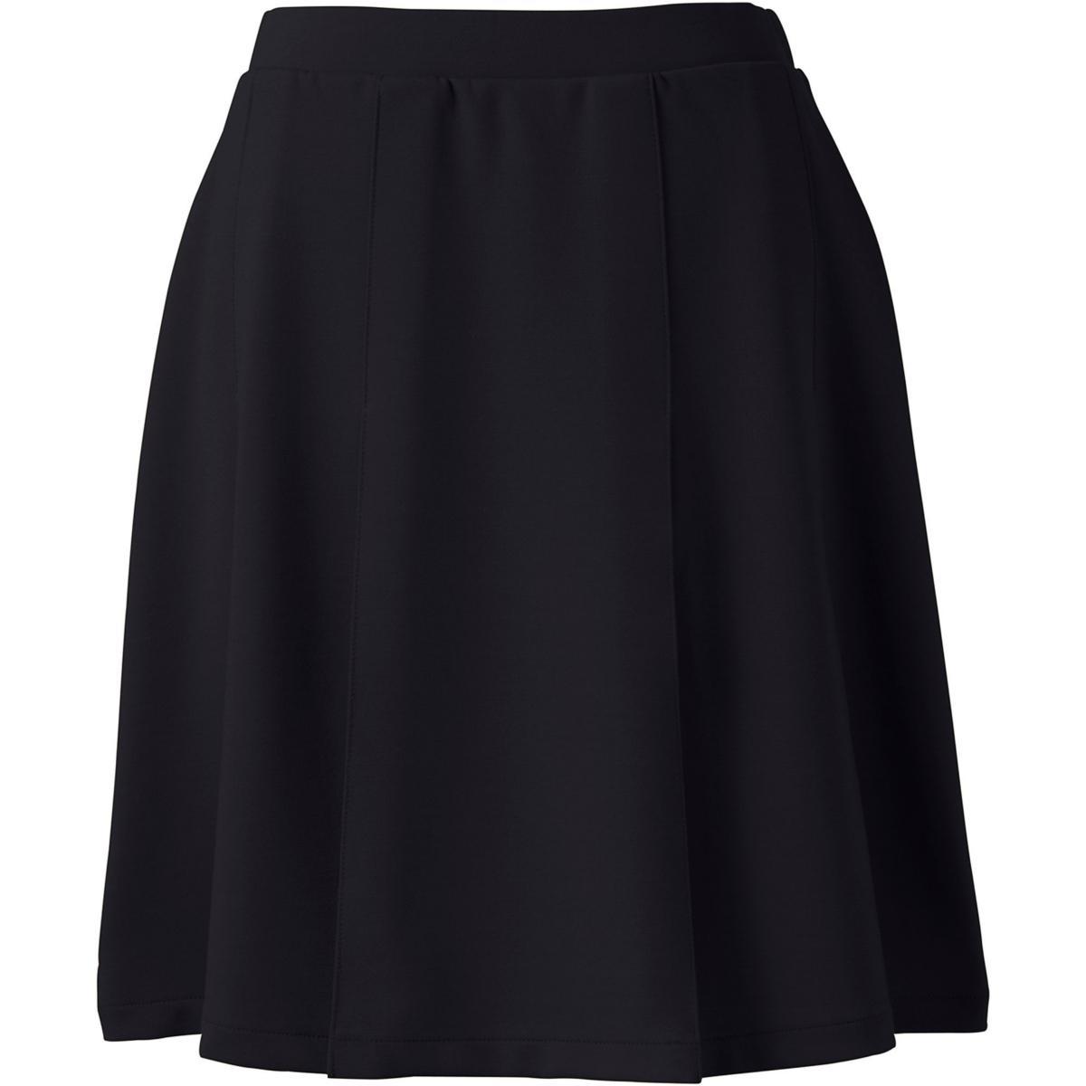 Women's Lands' End Ponte Knee Length Pleated Skirt, Size: 8, Green Product Image