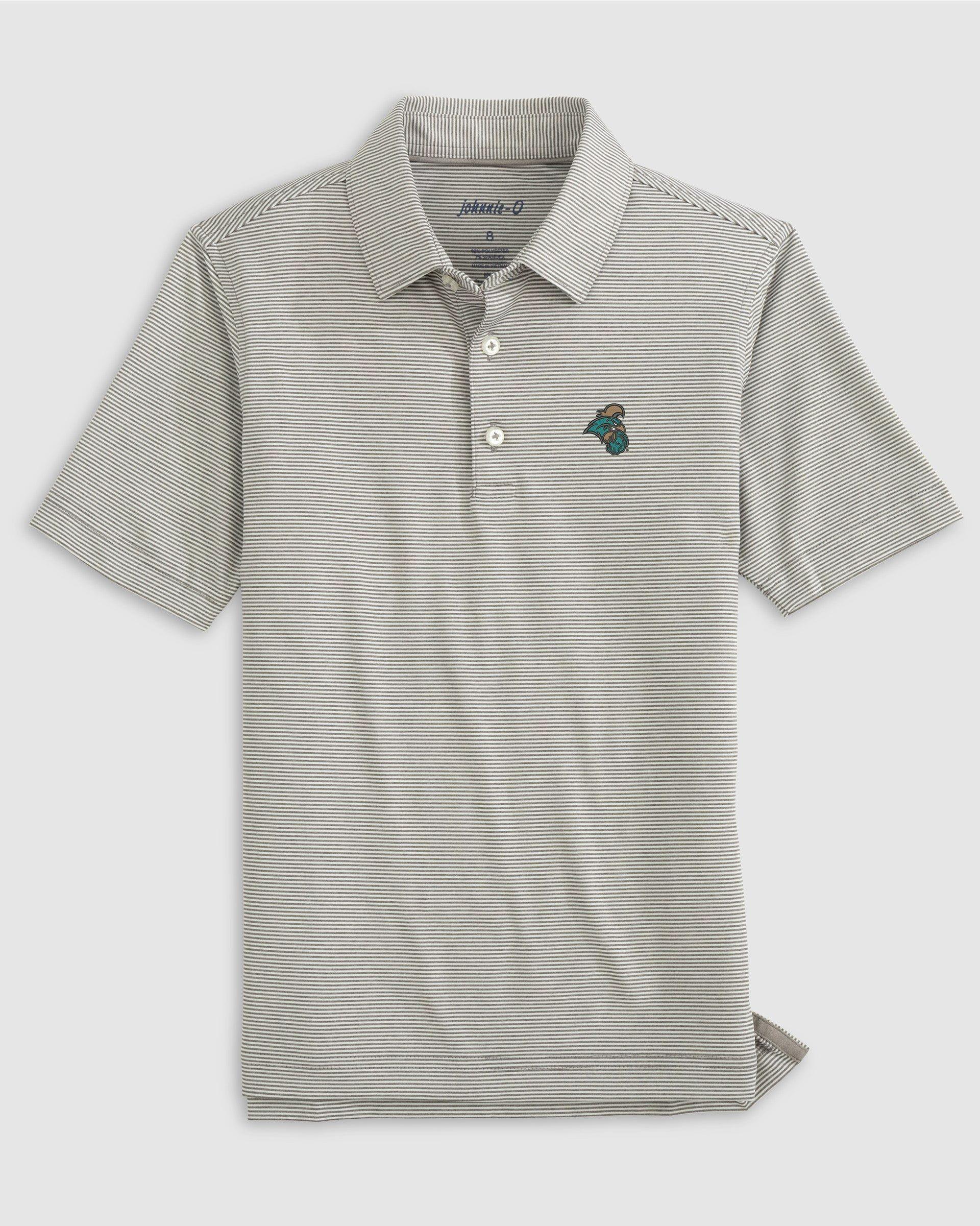 johnnie-O East Carolina Lyndonn Jr. Striped Jersey Performance Polo Product Image