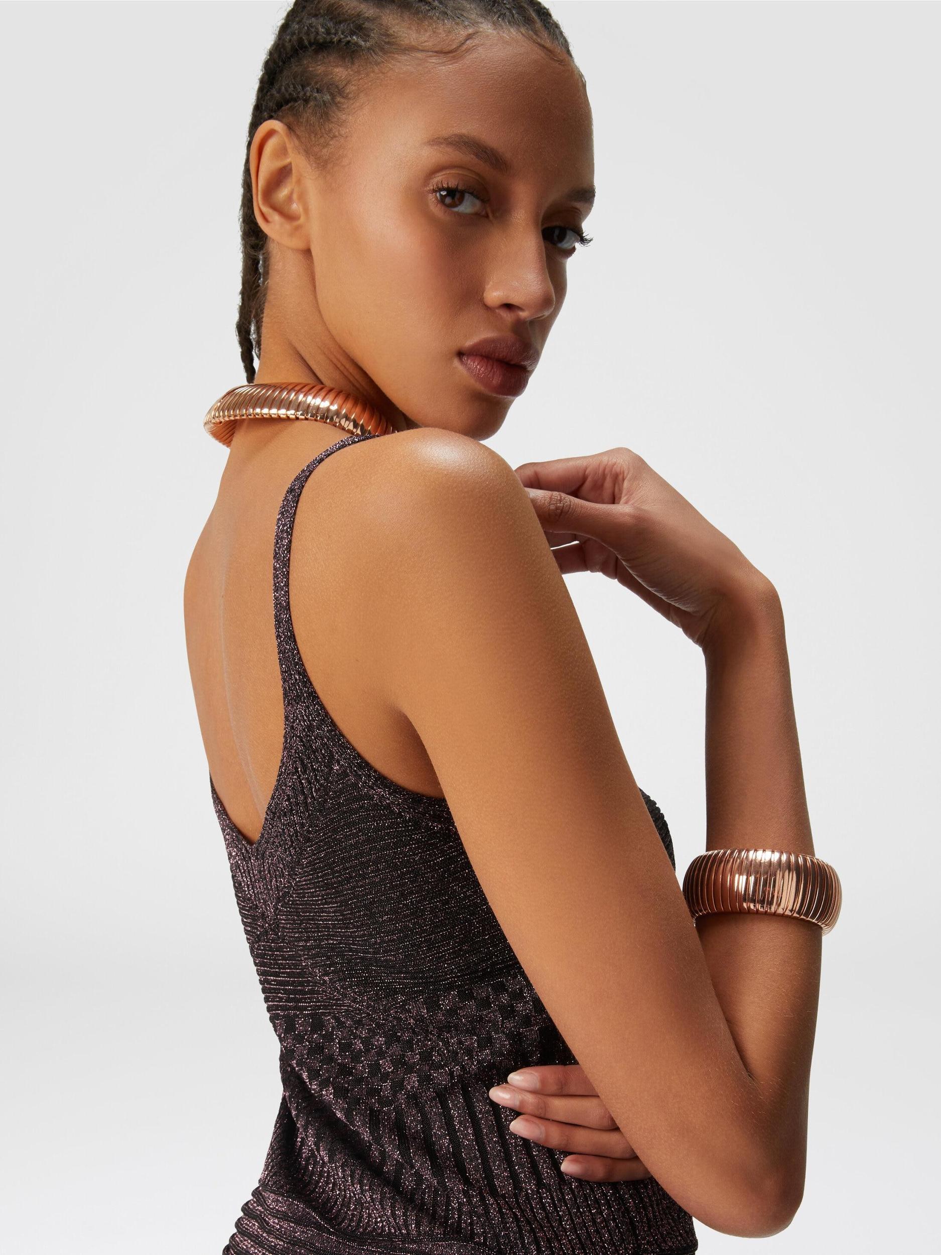 Lamé multi-processing viscose tank top Product Image
