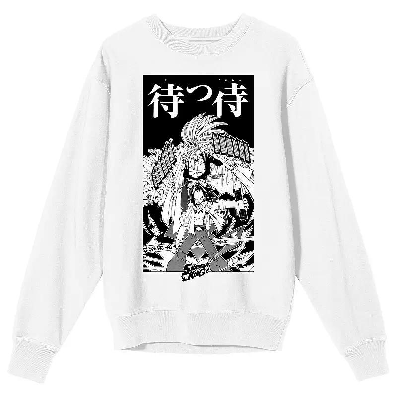 Men's Shaman King Samurai Graphic Sweatshirt, Size: XXL, White Product Image
