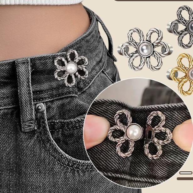 Faux Pearl Alloy Jeans Waist Adjuster (Various Designs) Product Image