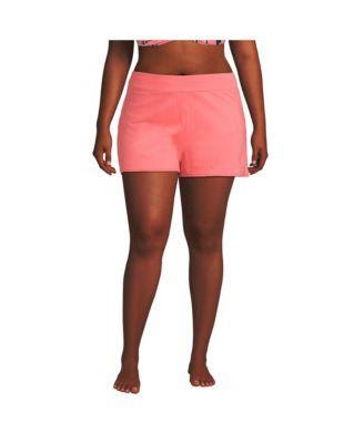 Women's Lands' End 3" Chlorine Resistant Smoothing Control Swim Shorts, Size: 8, Black Product Image