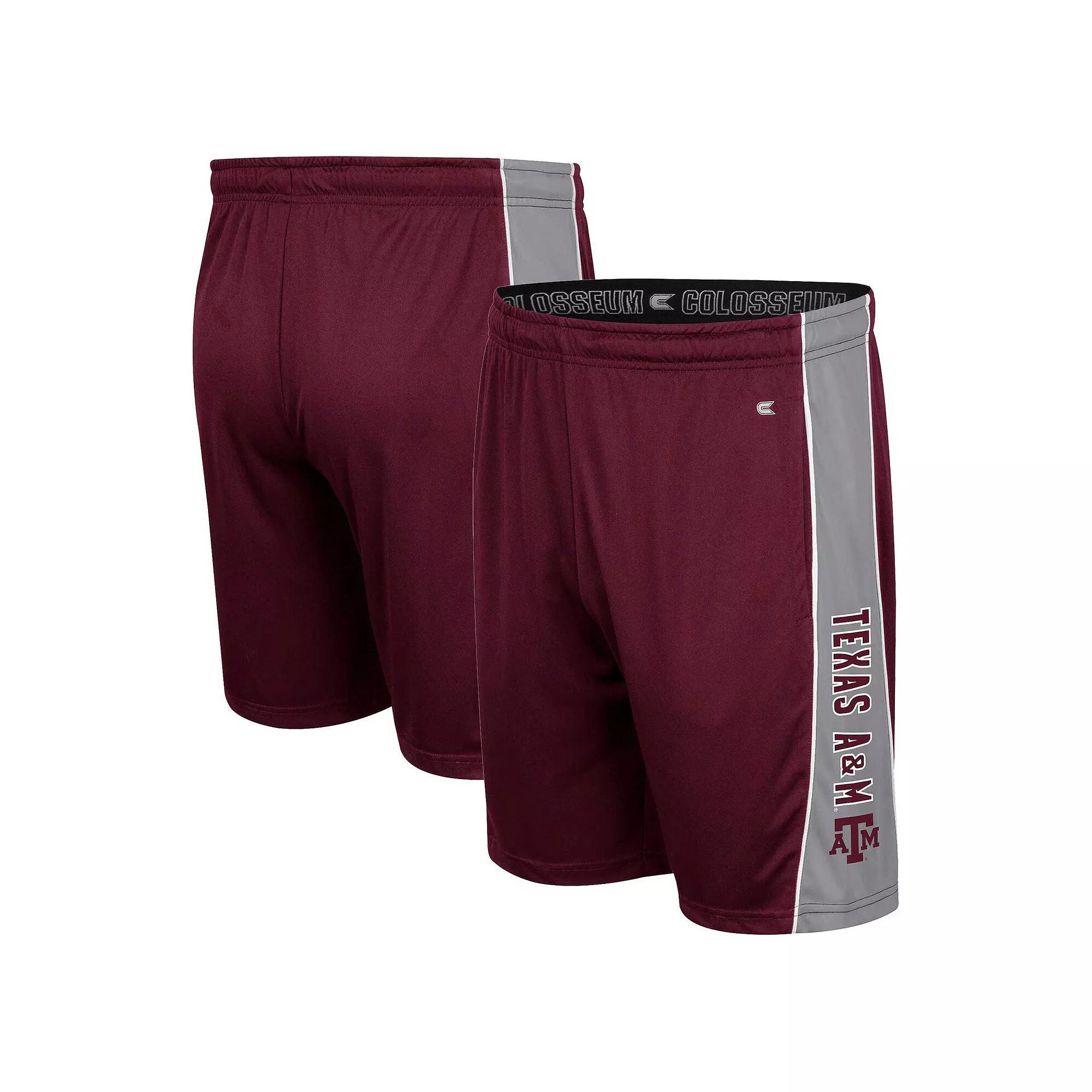 Men's Colosseum Maroon Texas A&M Aggies Panel Shorts, Size: Small, Red Product Image