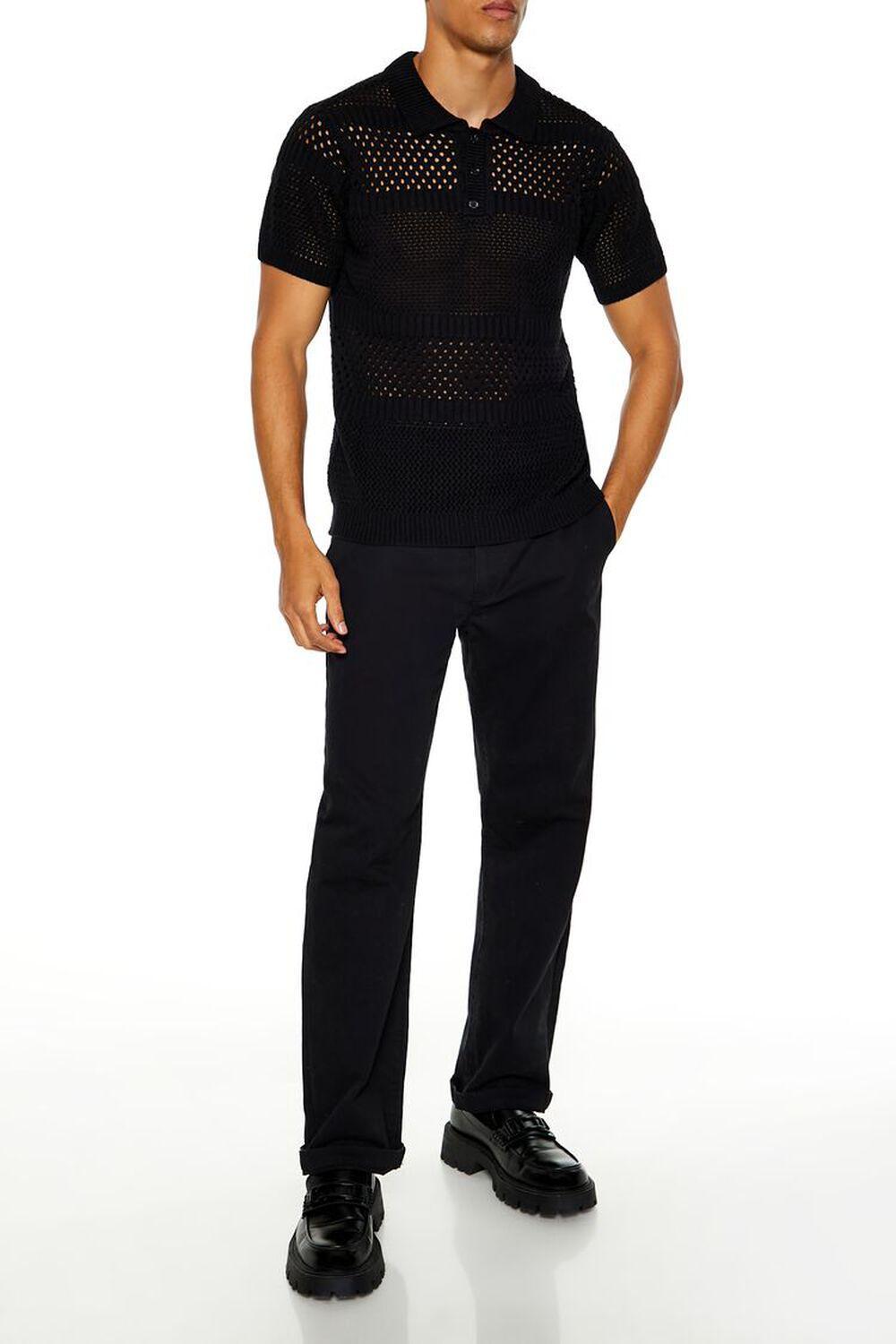 Crochet Polo Shirt | Forever 21 Product Image