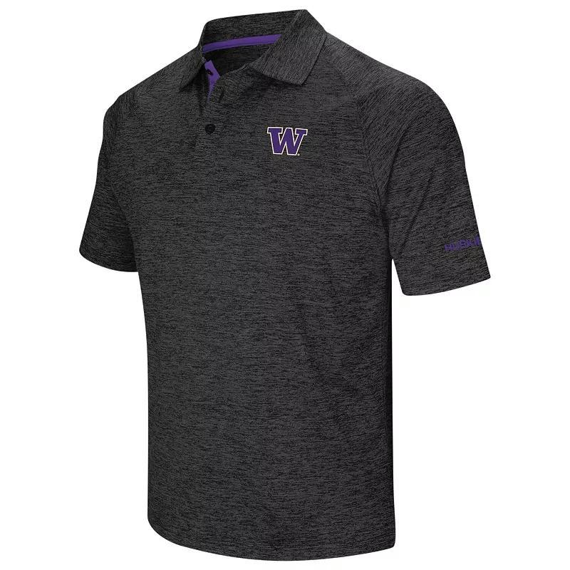 Men's Colosseum Black Michigan State Spartans Big & Tall Down Swing Polo, Size: 5XB Product Image