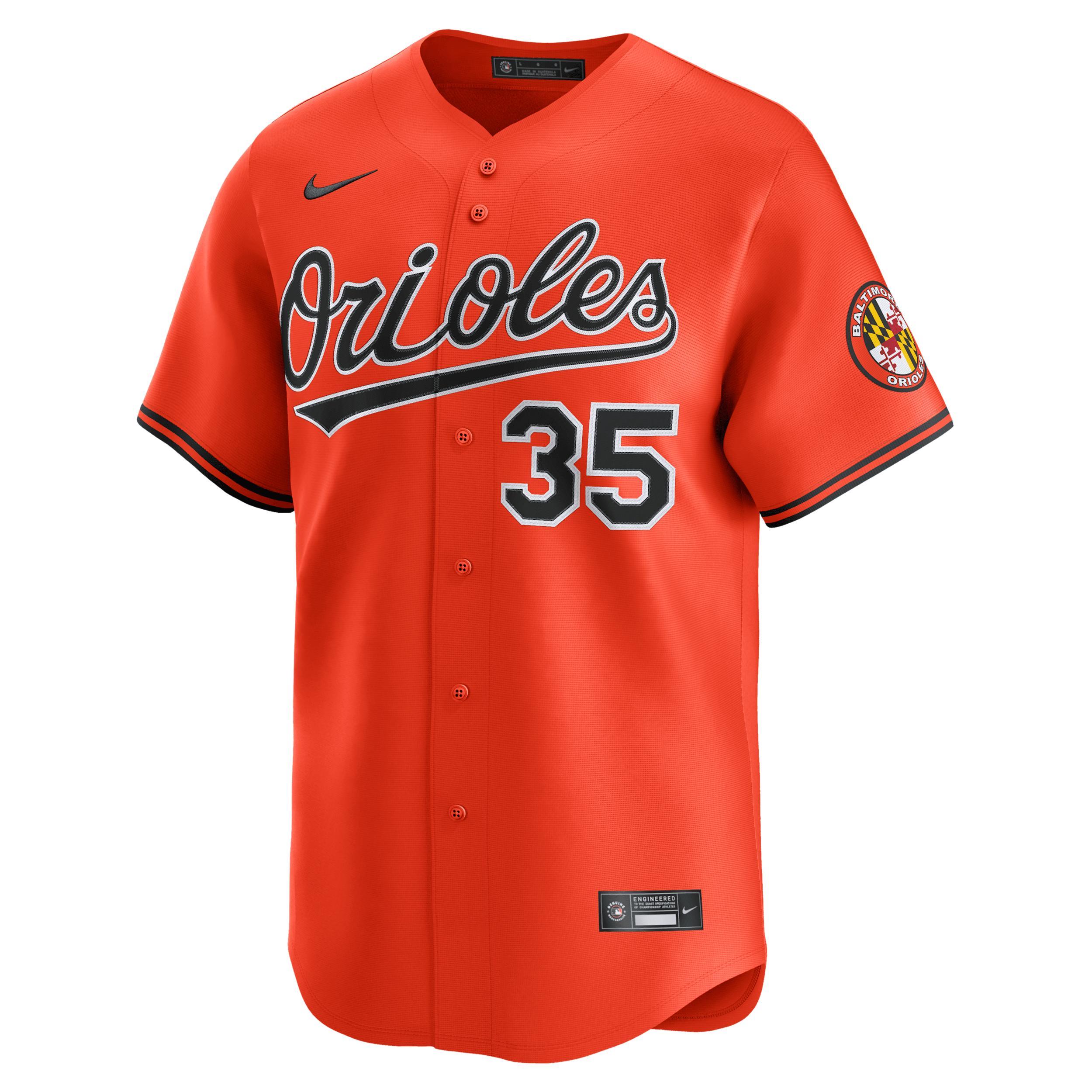 Mens Nike Adley Rutschman Gray Baltimore Orioles Road Limited Player Jersey Product Image