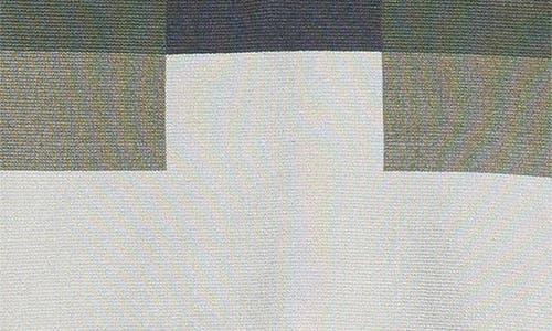 REISS Green Verde Knitted Colourblock Half-zip Polo Shirt Product Image