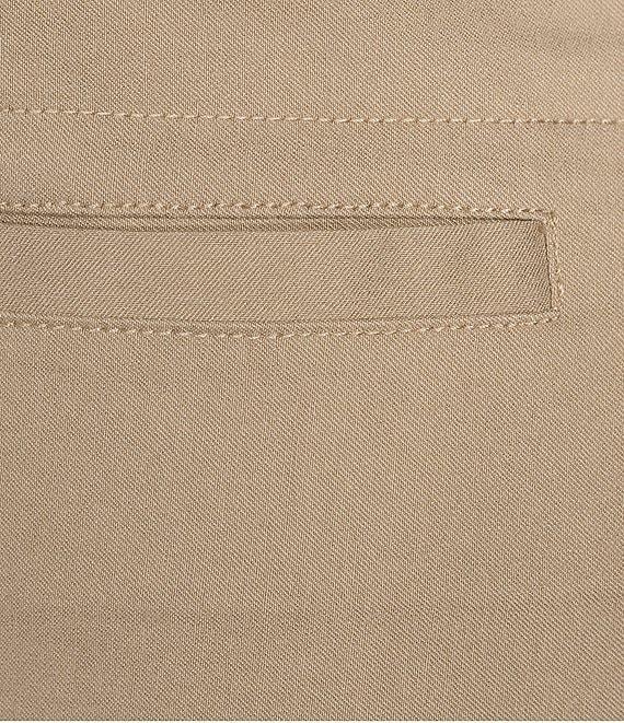 Multiples Petite Size Stretch Twill Fitted Rick-Rack Hem Detail Pull-On Pants Product Image