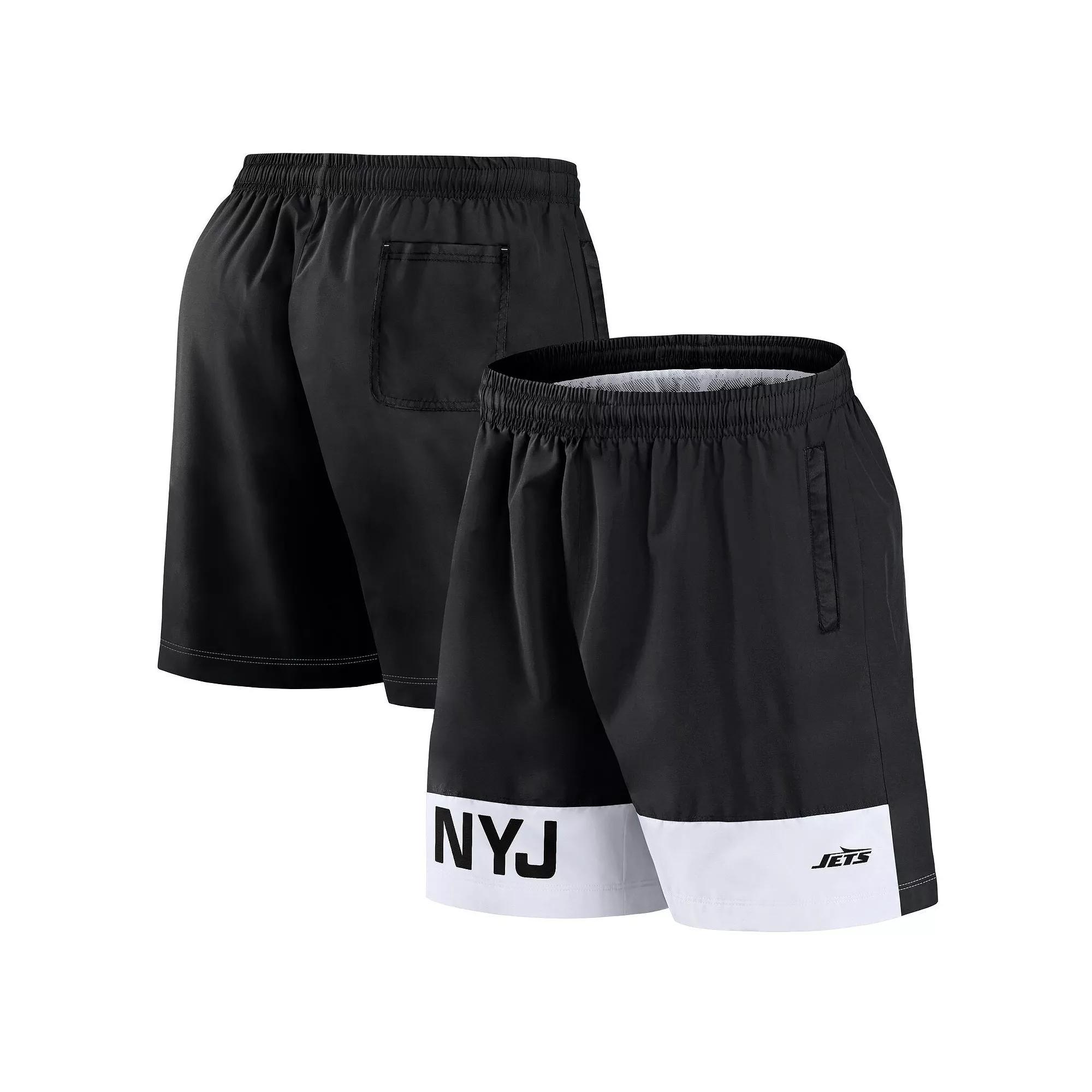 Men's Fanatics Black New York Jets Elements Shorts, Size: 3XL Product Image