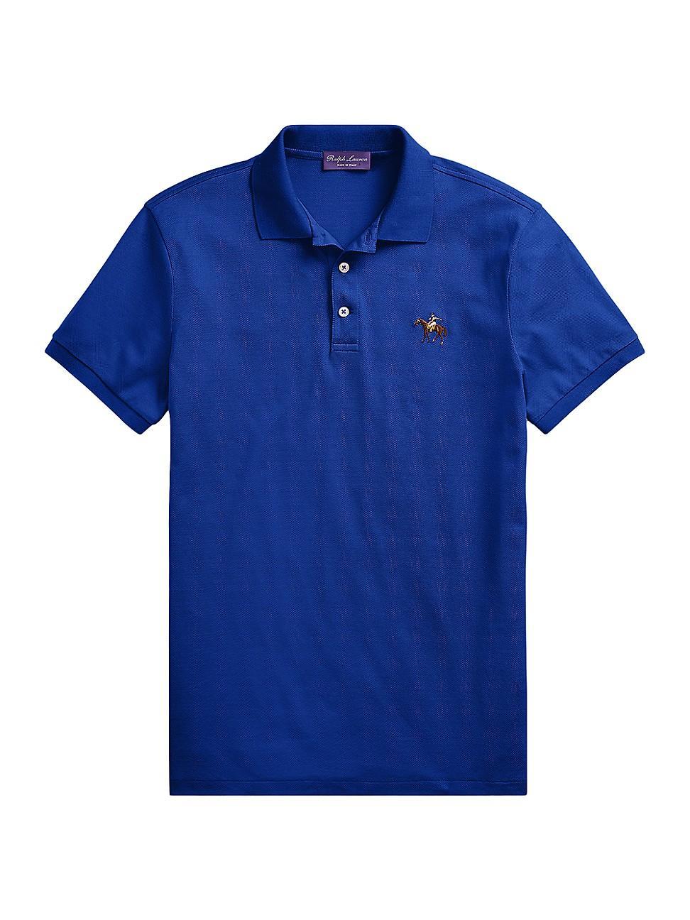 Mens Cotton Pique Standing Horse Polo Product Image
