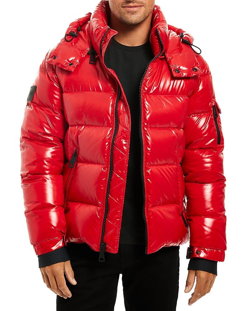 Mens Glacier Hooded Down Coat Product Image