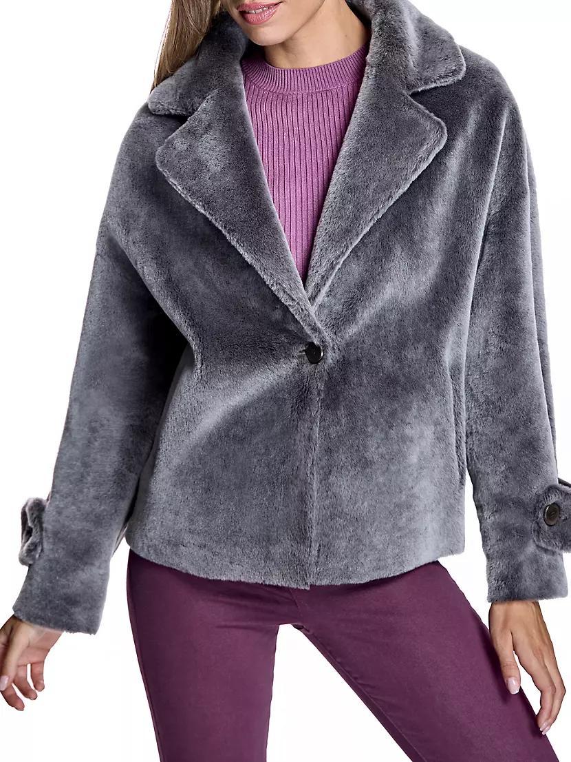 Dyed Shearling Lamb Reversible Jacket Product Image