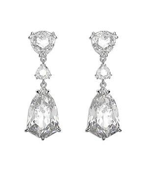 Swarovski Mesmera Trilliant Crystal Drop Earrings in Rhodium Plated Product Image