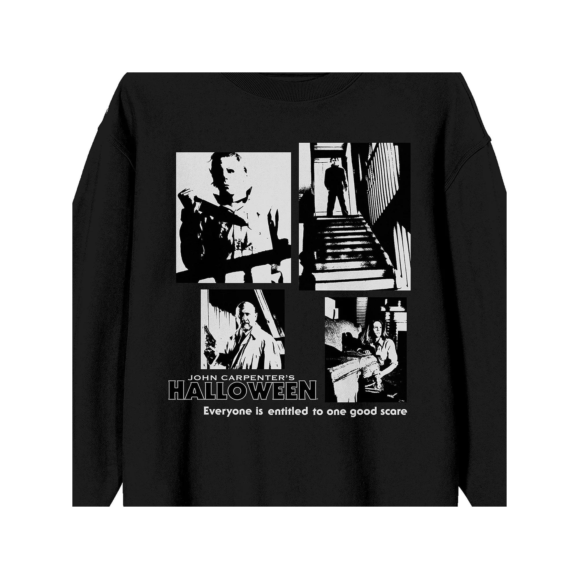 Men's John Carpenter's Halloween Long Sleeve Graphic Tee, Size: Medium, Black Product Image