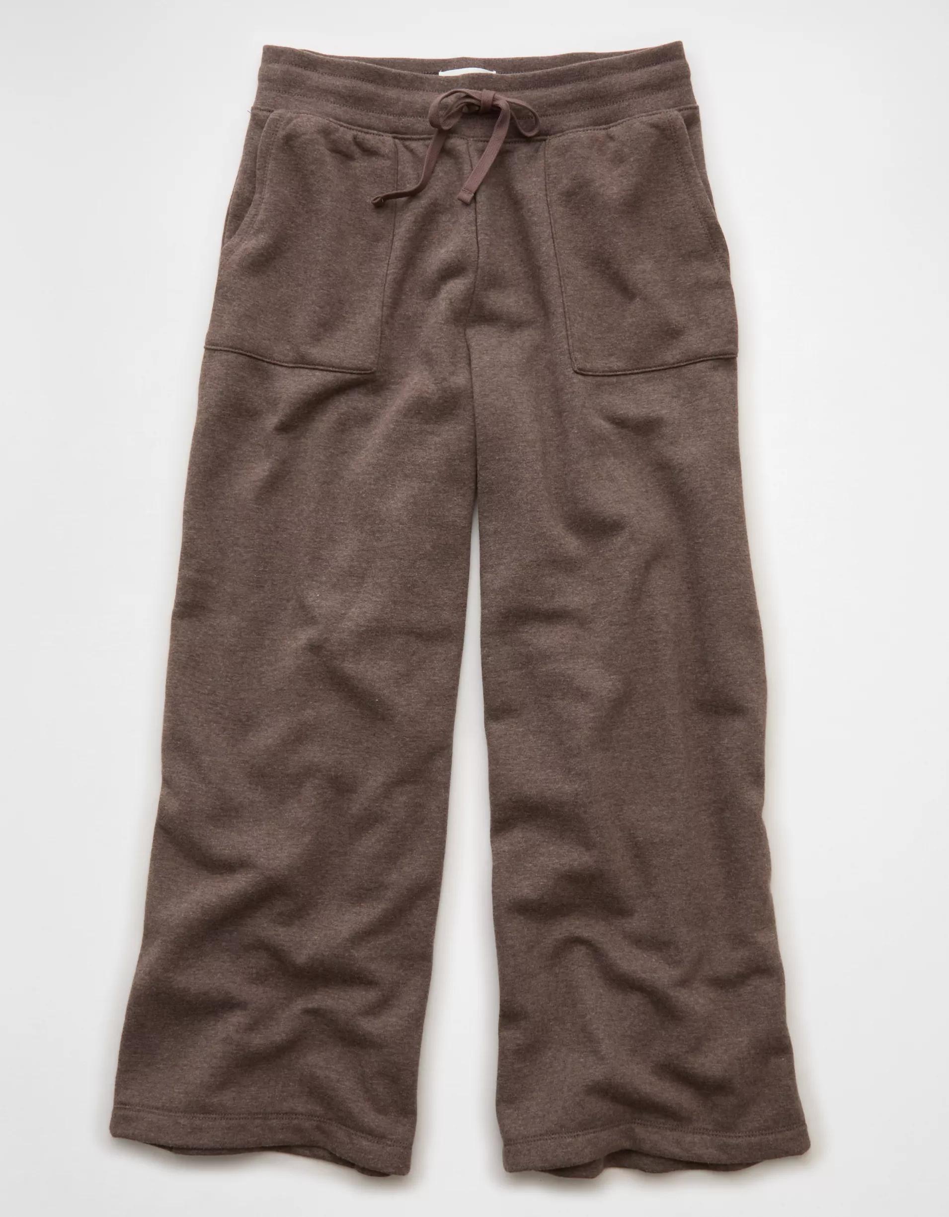 AE Everyday Luxe Wide-Leg Sweatpant Product Image