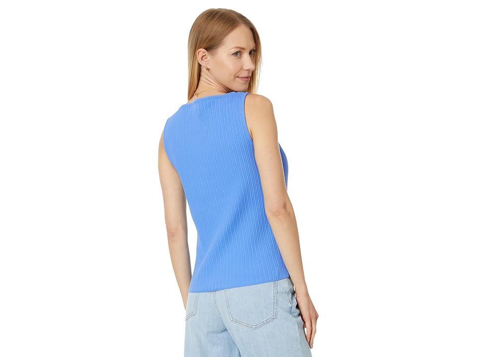 Madewell Ribbed Boatneck Tank (Celeste) Women's Clothing Product Image