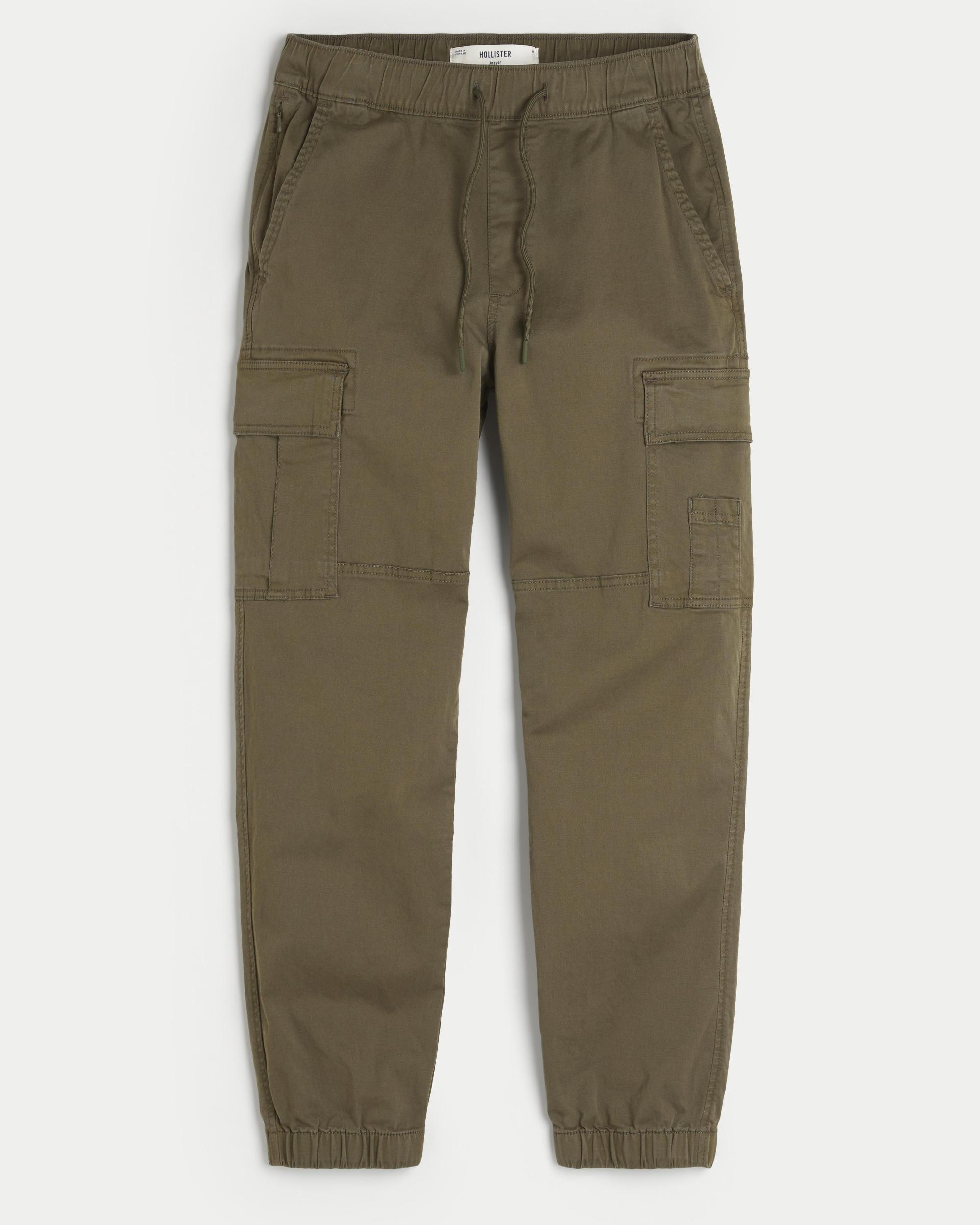 Relaxed Twill Cargo Joggers Product Image