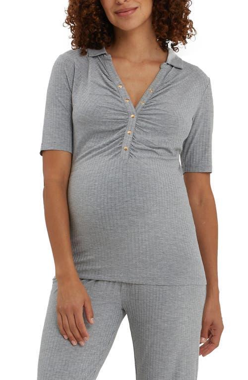 Nom Maternity Calista Ribbed Nursing Top Product Image