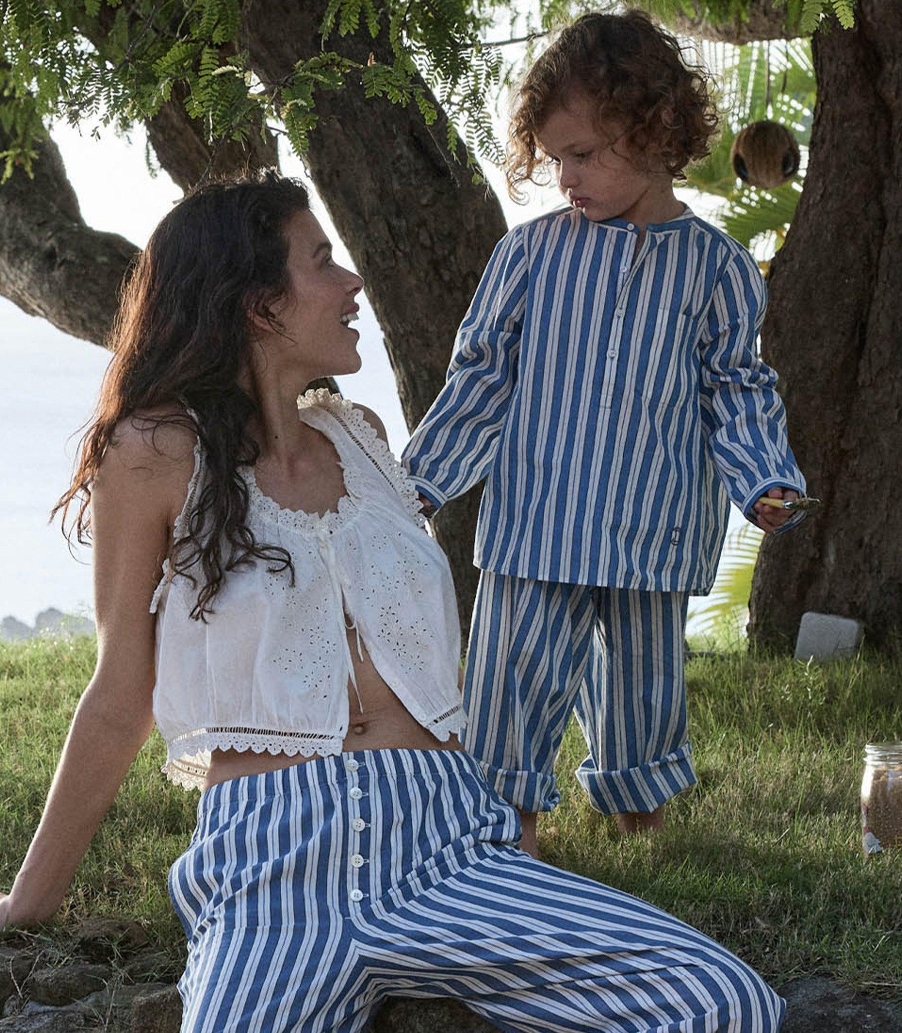 LITTLE MORGAN PANT -- LUCERNE STRIPE Product Image