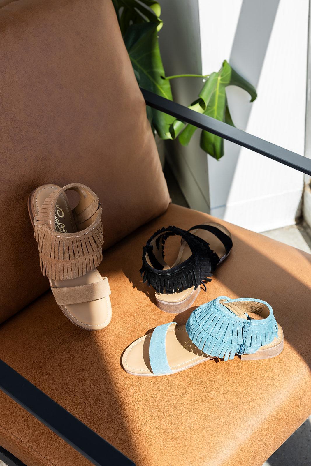 Fringe Star Sandal in Teal (Online Exclusive) Product Image