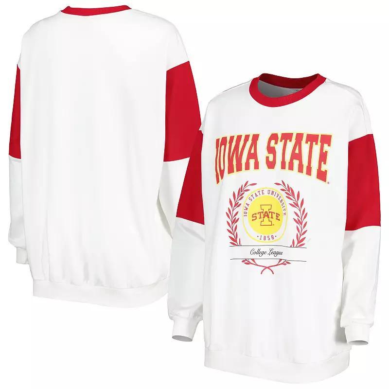 Women's Gameday Couture White Iowa State Cyclones It's A Vibe Dolman Pullover Sweatshirt, Size: Large Product Image